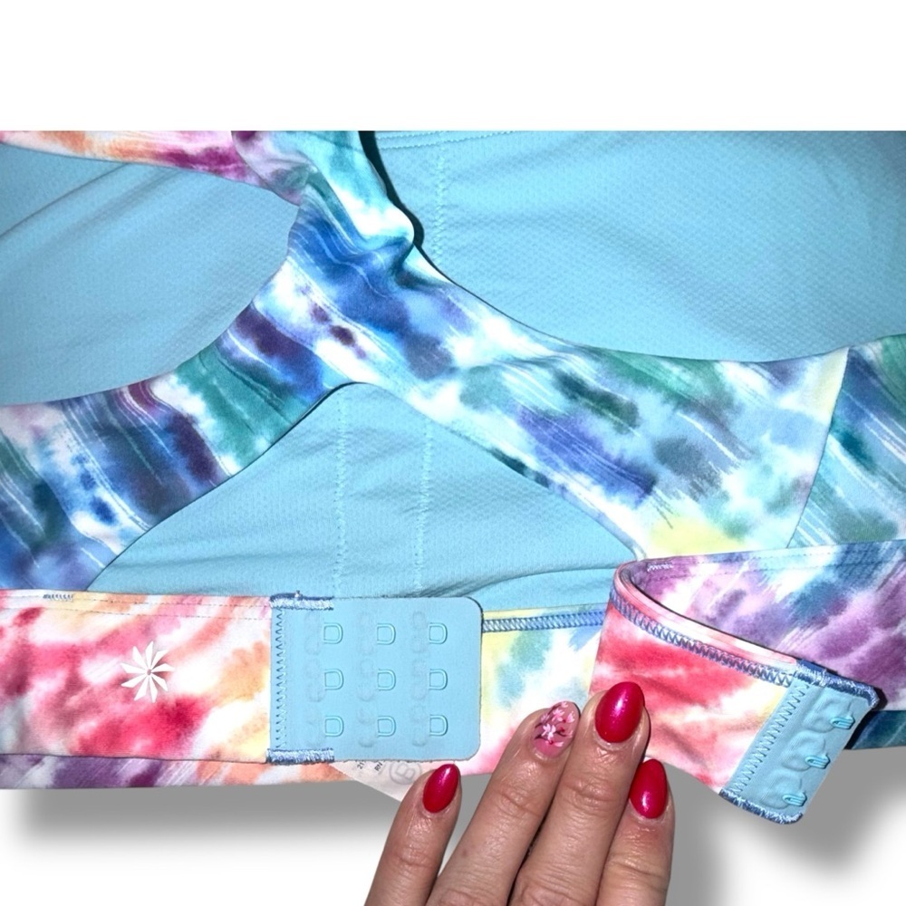 ATHLETA Ultimate Love Proudly Bra D & DD+ | Plus 1X | Rainbow - Picture 6 of 10